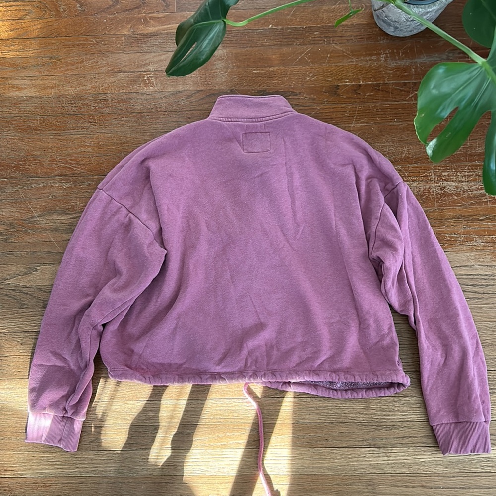 Cropped Quarter-Zip sweater - Picture 3 of 3